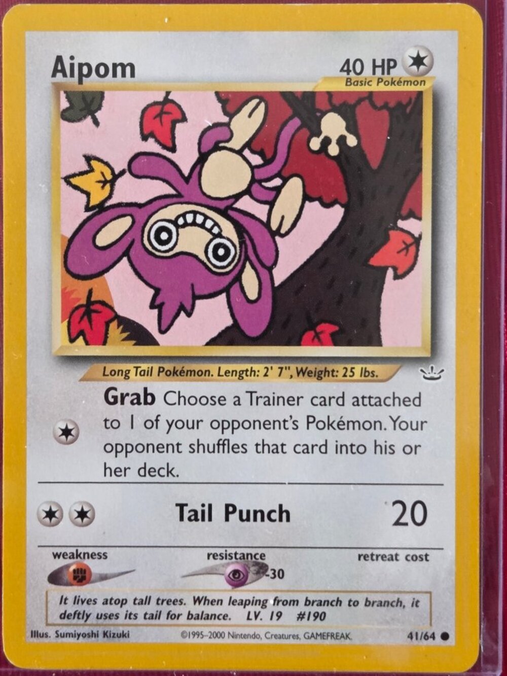 2000, POKEMON AIPOM CARD!!!
